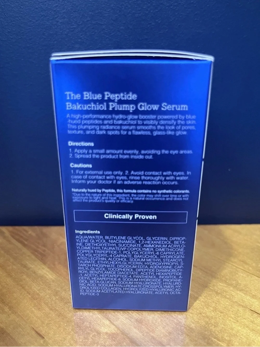 COS The Blue Peptide Bakuchiol Plump Glow Serum - White & Blue
